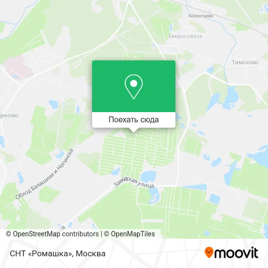 Карта СНТ «Ромашка»