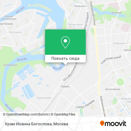 Карта Храм Иоанна Богослова