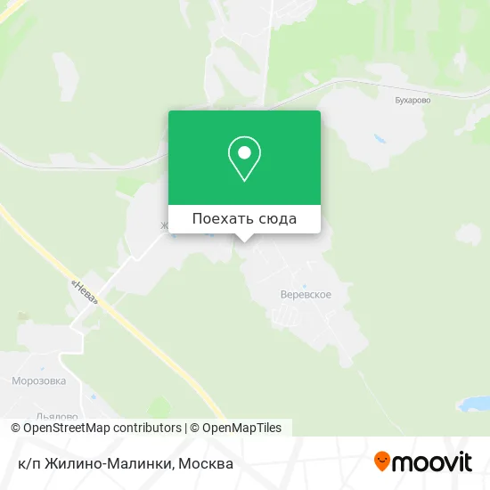 Карта к/п Жилино-Малинки