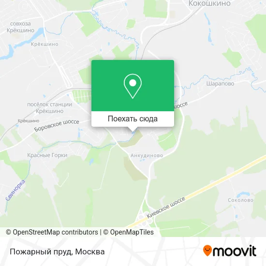 Карта Пожарный пруд