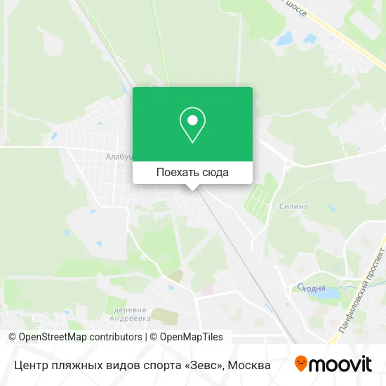 Карта Центр пляжных видов спорта «Зевс»