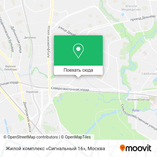 Карта Жилой комплекс «Сигнальный 16»