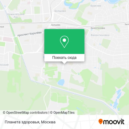 Карта Планета здоровья
