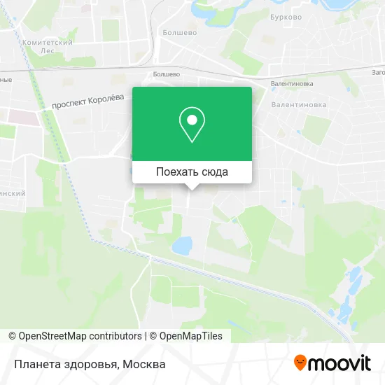 Карта Планета здоровья