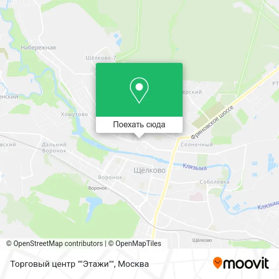 Карта Торговый центр ""Этажи""