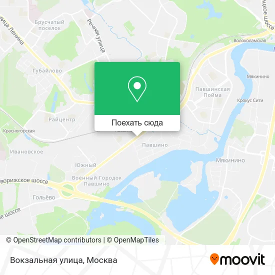 Карта Вокзальная улица