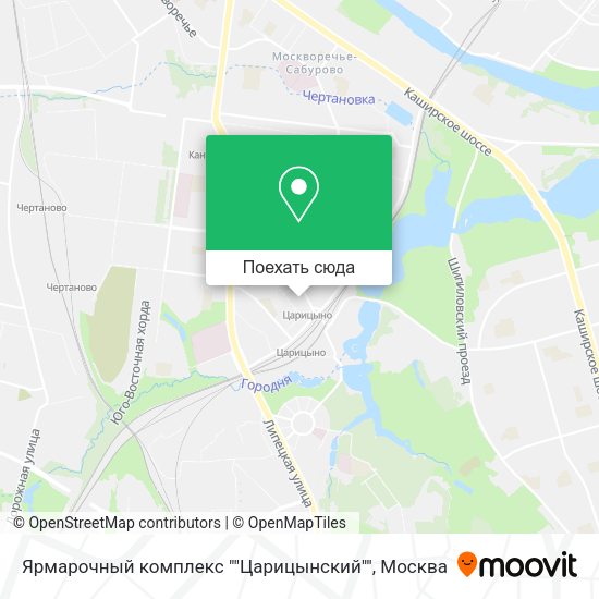 Карта Ярмарочный комплекс ""Царицынский""