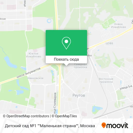 Карта Детский сад №1 ""Маленькая страна""