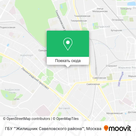 Карта ГБУ ""Жилищник Савеловского района""