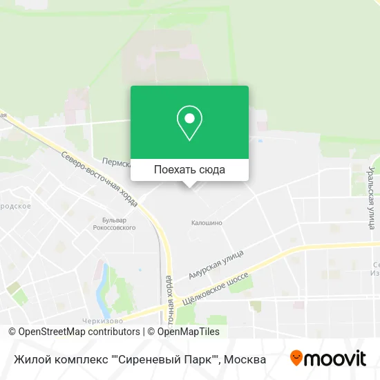 Карта Жилой комплекс ""Сиреневый Парк""