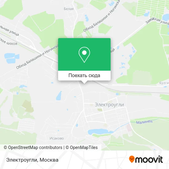 Карта Электроугли