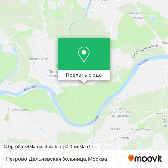 Карта Петрово-Дальневская больница