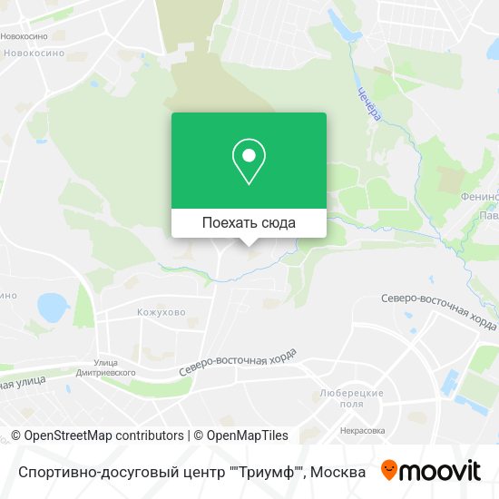 Карта Спортивно-досуговый центр ""Триумф""