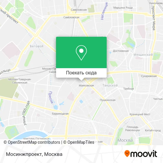 Карта Мосинжпроект
