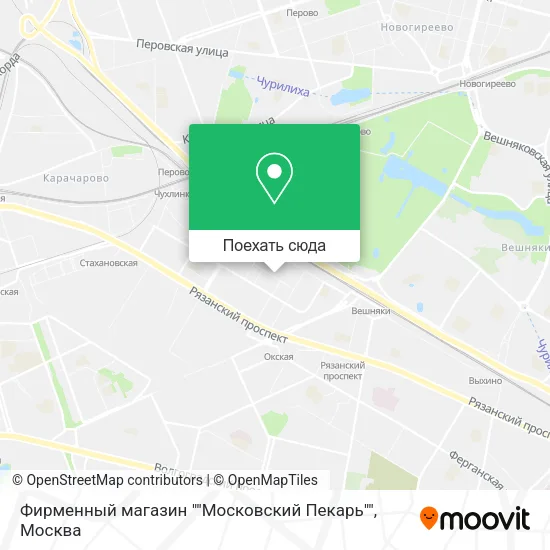 Карта Фирменный магазин ""Московский Пекарь""