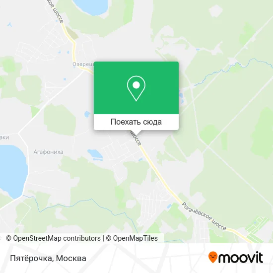 Карта Пятёрочка