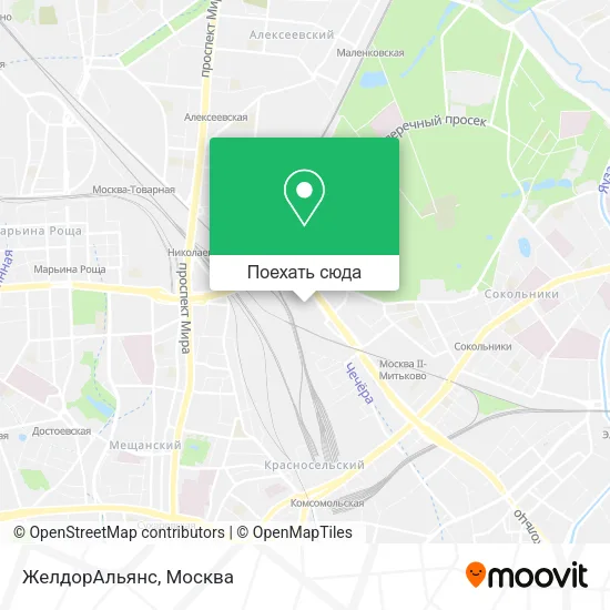 Карта ЖелдорАльянс