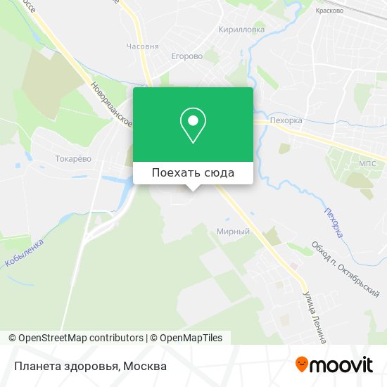 Карта Планета здоровья