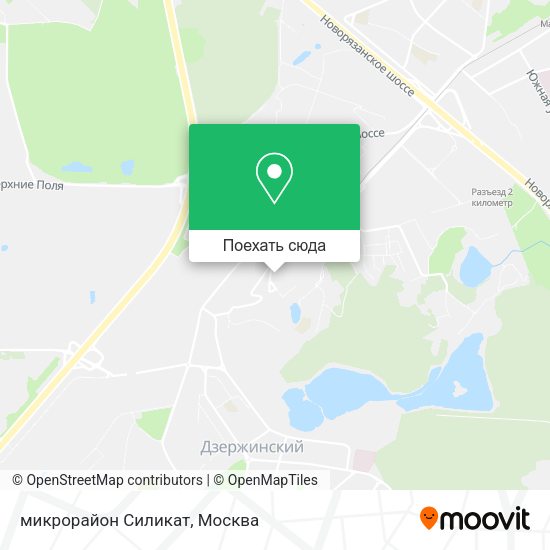 Карта микрорайон Силикат