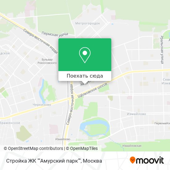 Карта Стройка ЖК ""Амурский парк""
