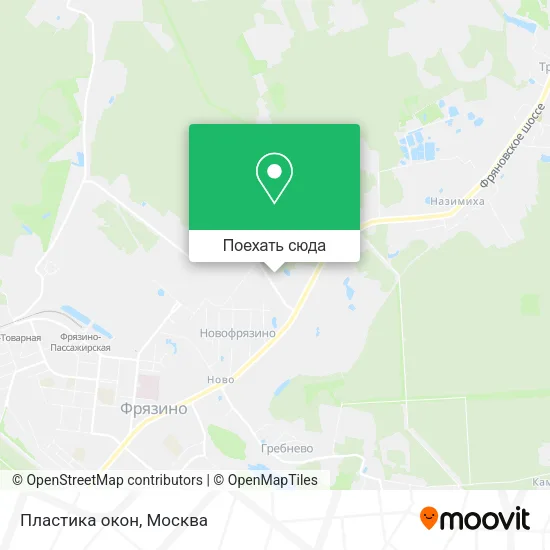 Карта Пластика окон