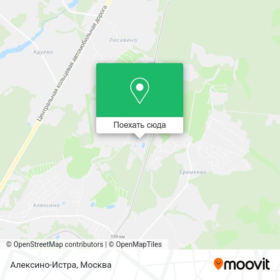 Карта Алексино-Истра