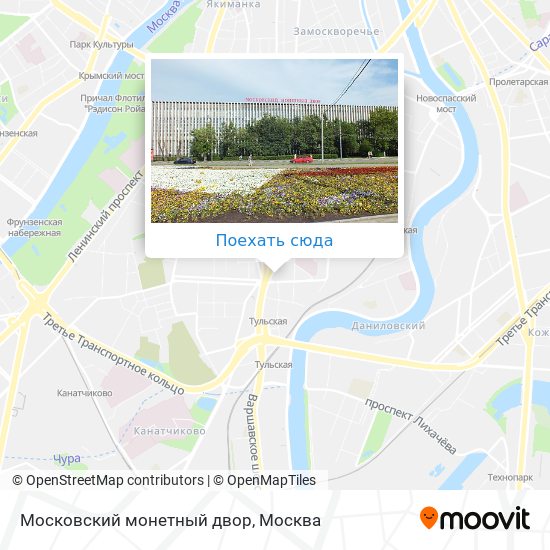 Карта Московский монетный двор