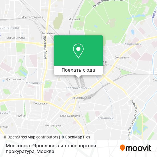 Карта Московско-Ярославская транспортная прокуратура