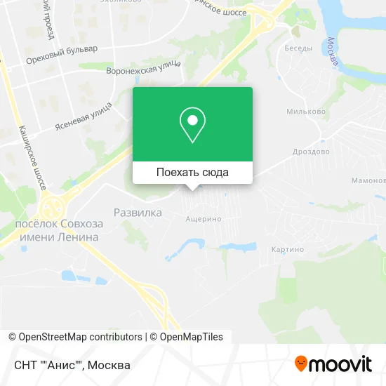 Карта СНТ ""Анис""