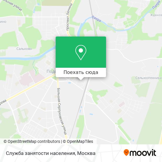Карта Служба занятости населения