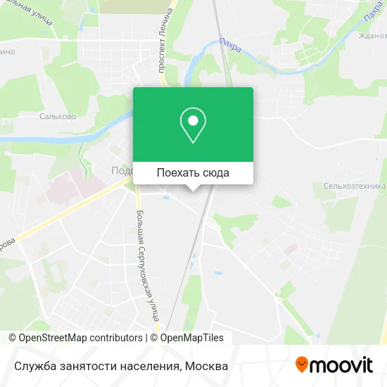 Карта Служба занятости населения