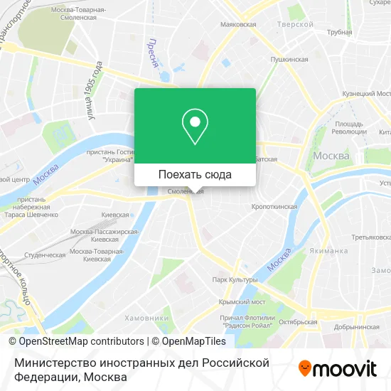 Карта Министерство иностранных дел Российской Федерации