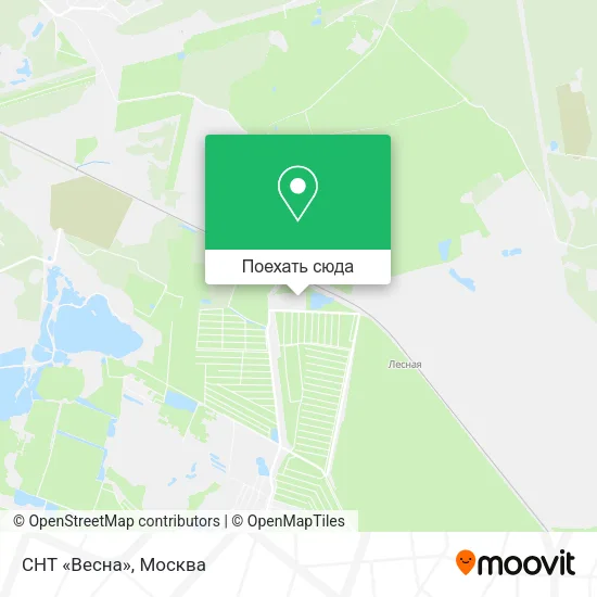 Карта СНТ «Весна»