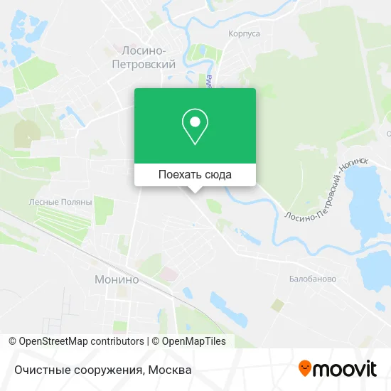 Карта Очистные сооружения