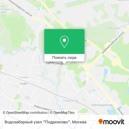 Карта Водозаборный узел ""Подрезково""