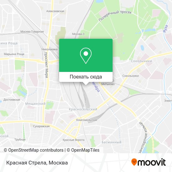 Карта Красная Стрела