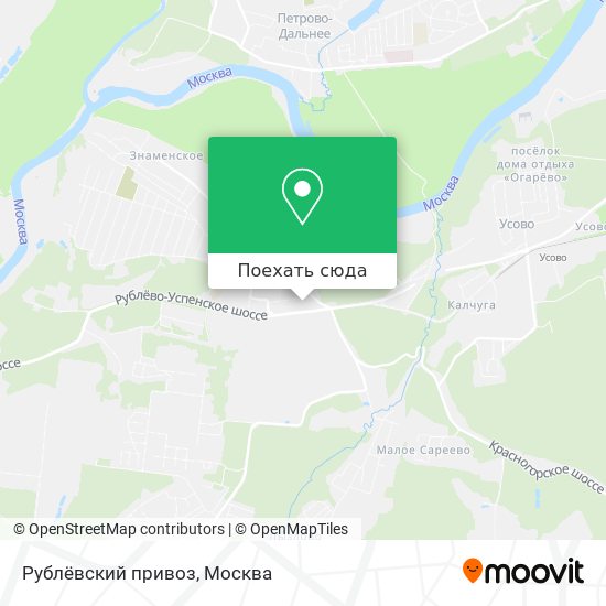 Карта Рублёвский привоз