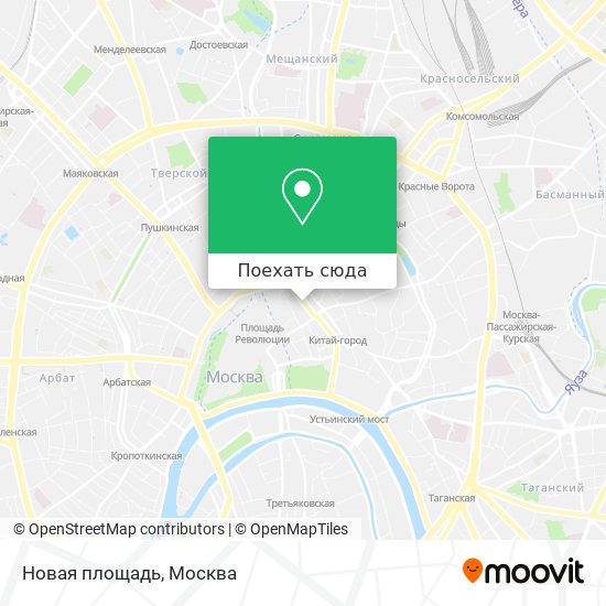 Карта Новая площадь