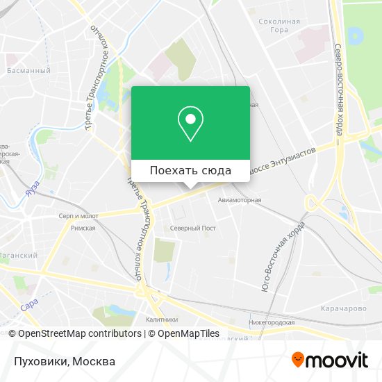 Карта Пуховики