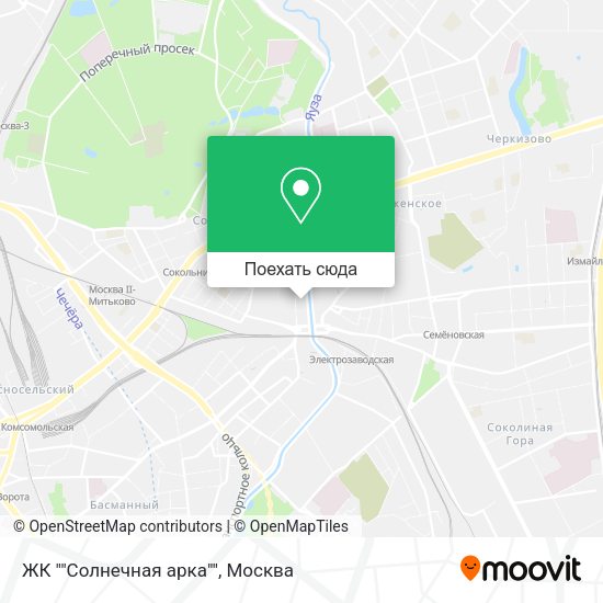 Карта ЖК ""Солнечная арка""