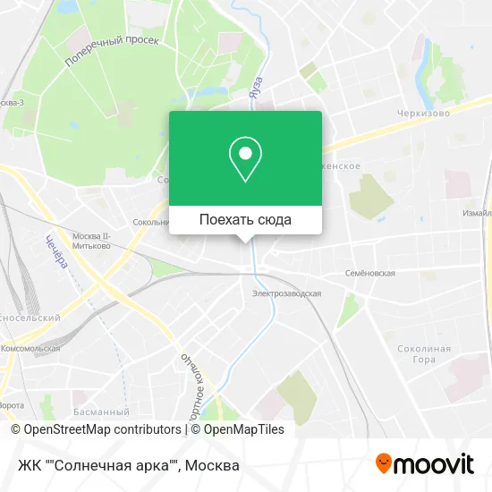 Карта ЖК ""Солнечная арка""