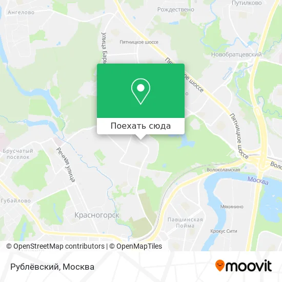 Карта Рублёвский