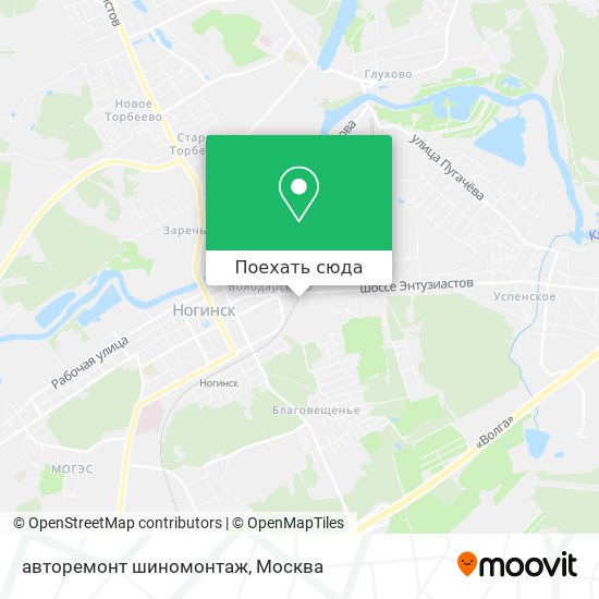 Карта авторемонт шиномонтаж