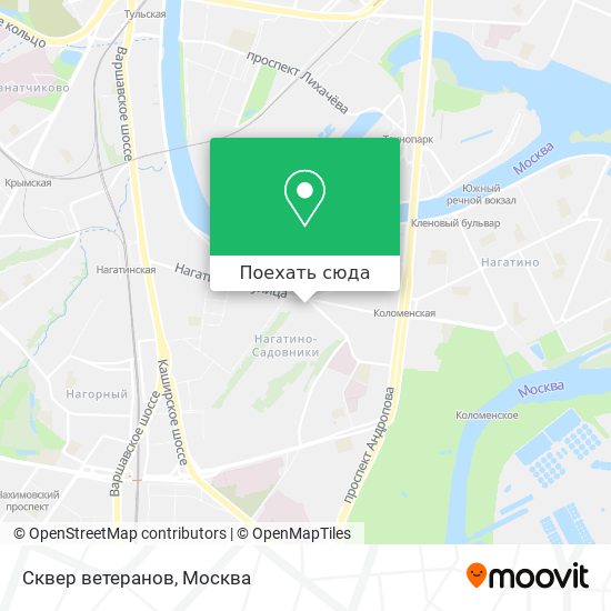 Карта Сквер ветеранов