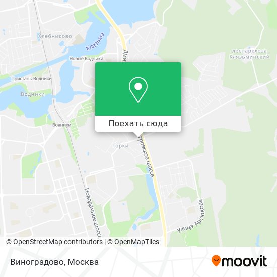 Карта Виноградово
