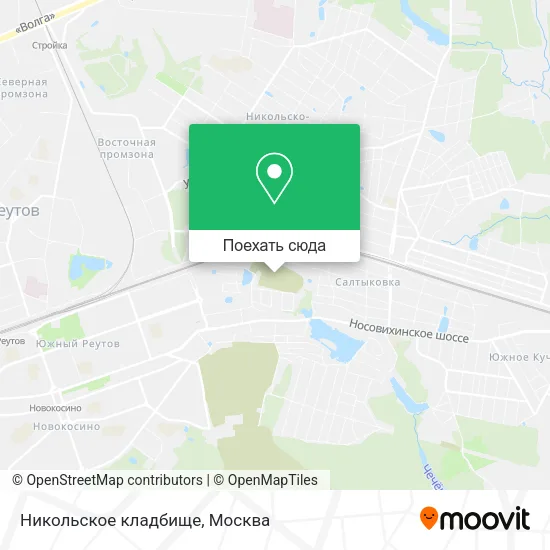 Карта Никольское кладбище