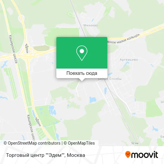 Карта Торговый центр ""Эдем""