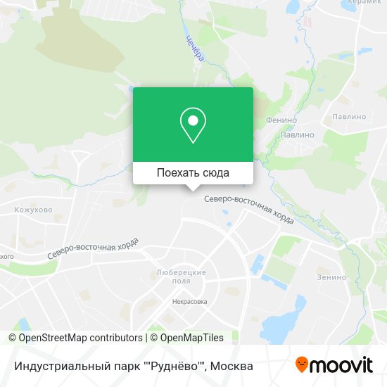Карта Индустриальный парк ""Руднёво""