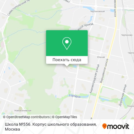 Карта Школа №556. Корпус школьного образования