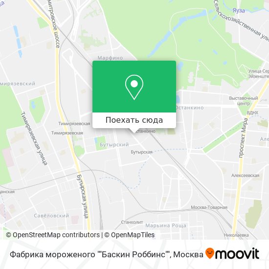 Карта Фабрика мороженого ""Баскин Роббинс""